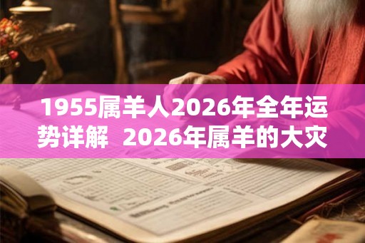 1955属羊人2026年全年运势详解  2026年属羊的大灾之年