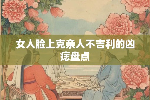 女人脸上克亲人不吉利的凶痣盘点