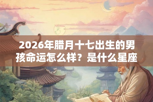2026年腊月十七出生的男孩命运怎么样？是什么星座的？