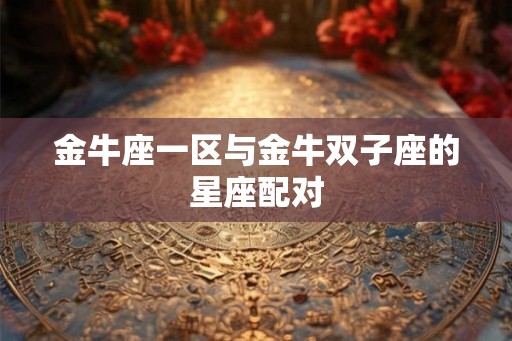 金牛座一区与金牛双子座的星座配对
