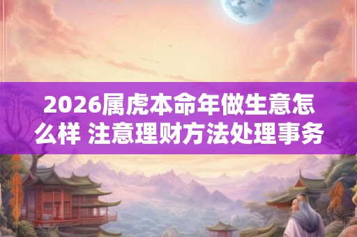 2026属虎本命年做生意怎么样 注意理财方法处理事务谨慎