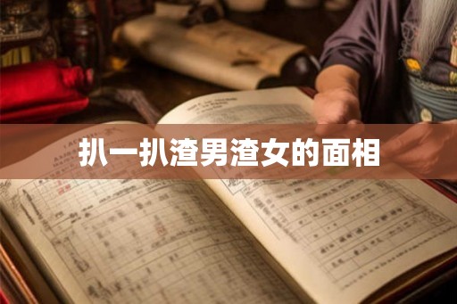 扒一扒渣男渣女的面相