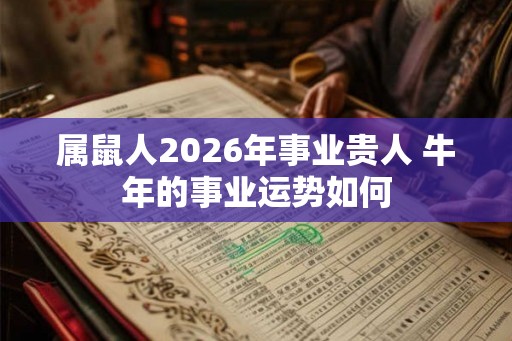 属鼠人2026年事业贵人 牛年的事业运势如何