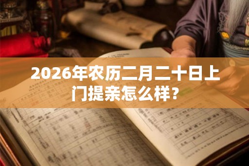 2026年农历二月二十日上门提亲怎么样？