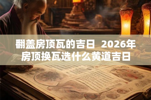 翻盖房顶瓦的吉日  2026年房顶换瓦选什么黄道吉日