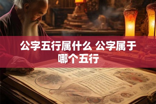 公字五行属什么 公字属于哪个五行