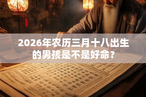 2026年农历三月十八出生的男孩是不是好命? 2026年农历三月十八出生的男孩是不是好命?