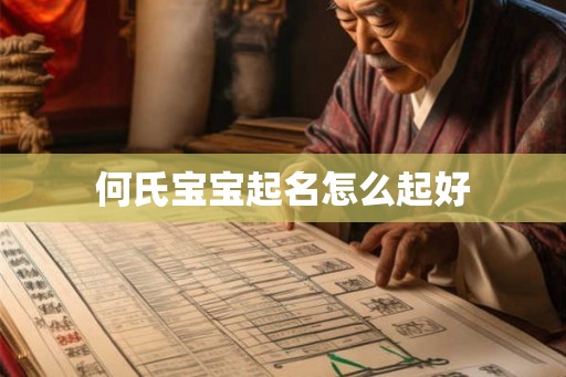 何氏宝宝起名怎么起好