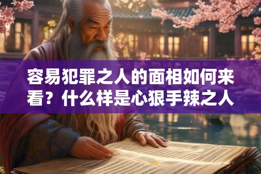容易犯罪之人的面相如何来看？什么样是心狠手辣之人？