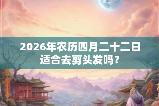 2026年农历四月二十二日适合去剪头发吗？