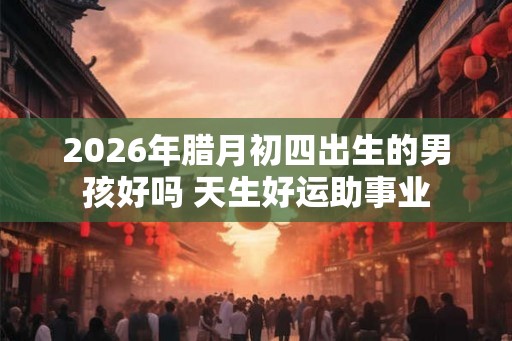 2026年腊月初四出生的男孩好吗 天生好运助事业