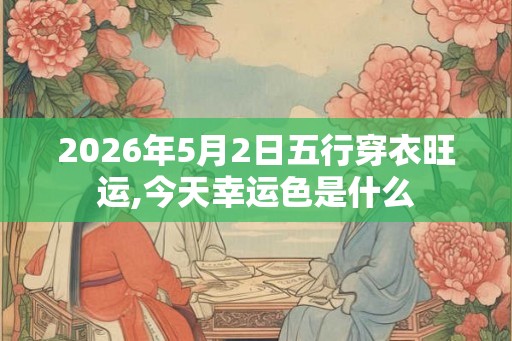 2026年5月2日五行穿衣旺运,今天幸运色是什么 2026年5月2日五行穿衣旺运,今天幸运色是什么