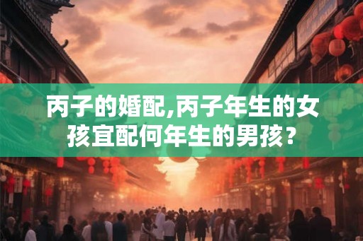 丙子的婚配,丙子年生的女孩宜配何年生的男孩？