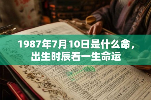1987年7月10日是什么命,出生时辰看一生命运 1987年7月10日是什么命,出生时辰看一生命运