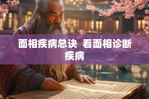 面相疾病总诀  看面相诊断疾病