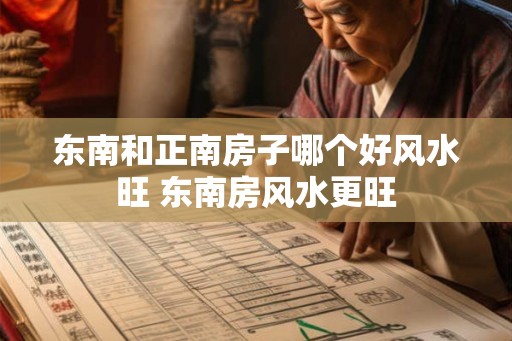 东南和正南房子哪个好风水旺 东南房风水更旺