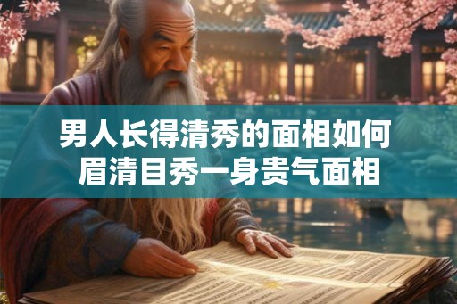 男人长得清秀的面相如何 眉清目秀一身贵气面相