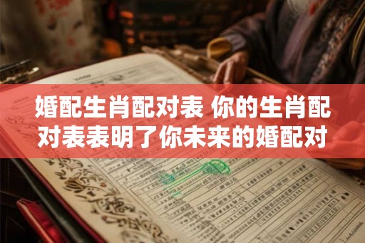 婚配生肖配对表 你的生肖配对表表明了你未来的婚配对象