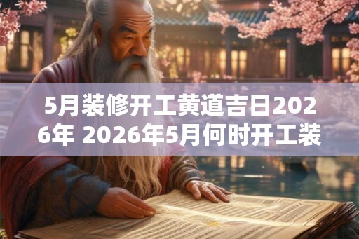 5月装修开工黄道吉日2026年 2026年5月何时开工装修黄道吉日 5月装修开工黄道吉日2026年 2026年5月何时开工装修黄道吉日