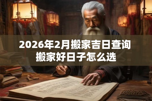 2026年2月搬家吉日查询 搬家好日子怎么选