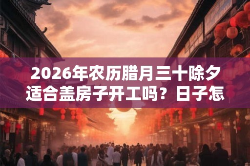 2026年农历腊月三十除夕适合盖房子开工吗？日子怎么样？