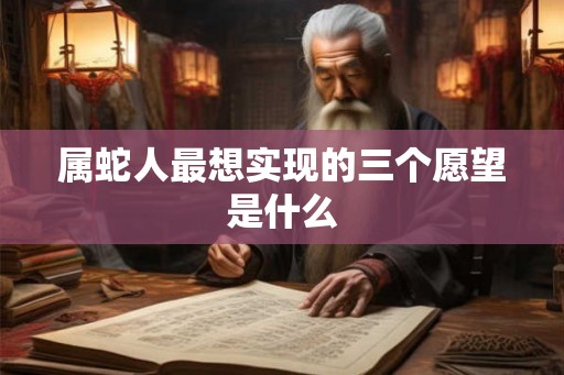 属蛇人最想实现的三个愿望是什么