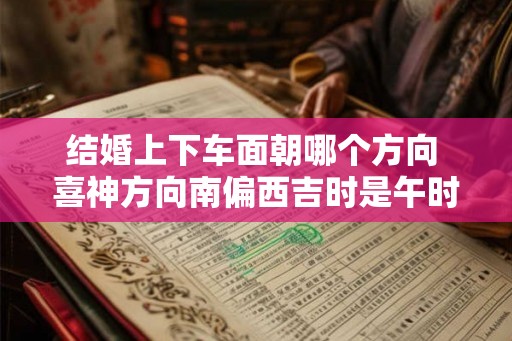 结婚上下车面朝哪个方向 喜神方向南偏西吉时是午时