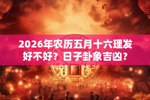 2026年农历五月十六理发好不好？日子卦象吉凶？