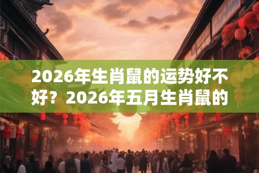 2026年生肖鼠的运势好不好？2026年五月生肖鼠的人运势如何？
