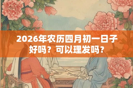 2026年农历四月初一日子好吗？可以理发吗？