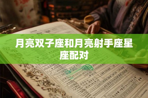 月亮双子座和月亮射手座星座配对