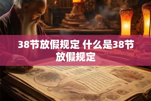 38节放假规定 什么是38节放假规定
