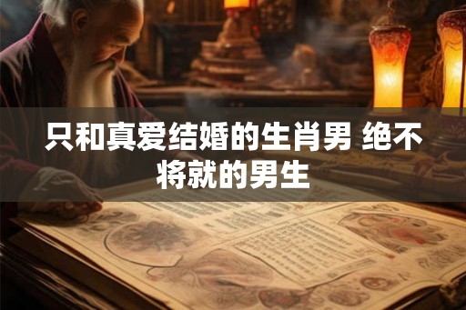 只和真爱结婚的生肖男 绝不将就的男生