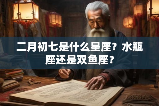 二月初七是什么星座？水瓶座还是双鱼座？