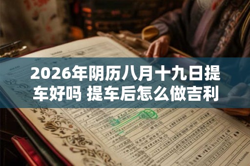 2026年阴历八月十九日提车好吗 提车后怎么做吉利