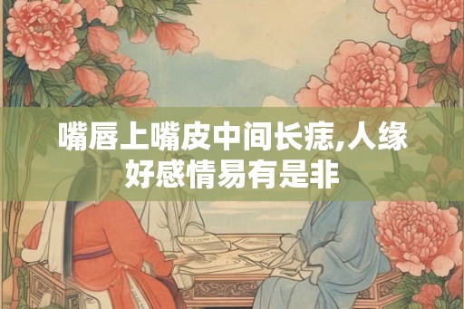 嘴唇上嘴皮中间长痣,人缘好感情易有是非