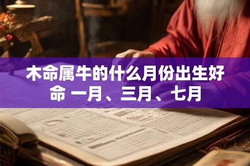 木命属牛的什么月份出生好命 一月、三月、七月