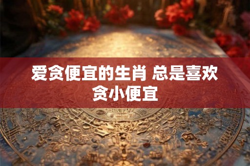 爱贪便宜的生肖 总是喜欢贪小便宜