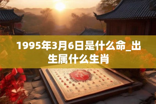 1995年3月6日是什么命_出生属什么生肖