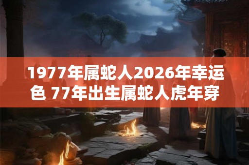 1977年属蛇人2026年幸运色 77年出生属蛇人虎年穿什么颜色衣服好 1977年属蛇人2026年幸运色 77年出生属蛇人虎年穿什么颜色衣服好