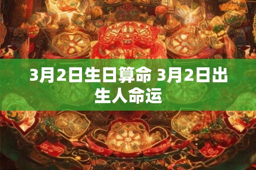 3月2日生日算命 3月2日出生人命运