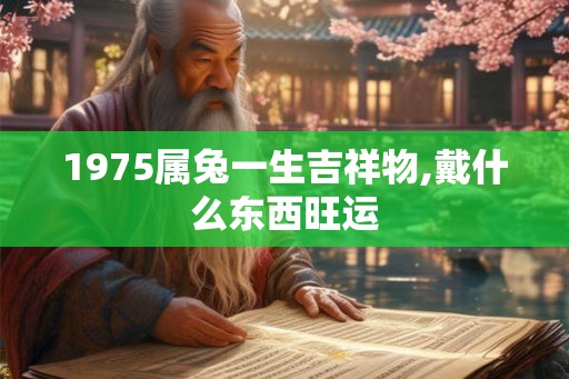 1975属兔一生吉祥物,戴什么东西旺运 1975属兔一生吉祥物,戴什么东西旺运