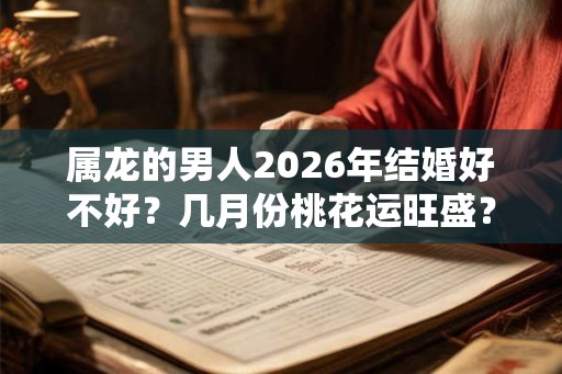 属龙的男人2026年结婚好不好?几月份桃花运旺盛? 属龙的男人2026年结婚好不好?几月份桃花运旺盛?