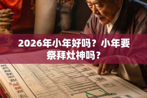 2026年小年好吗？小年要祭拜灶神吗？