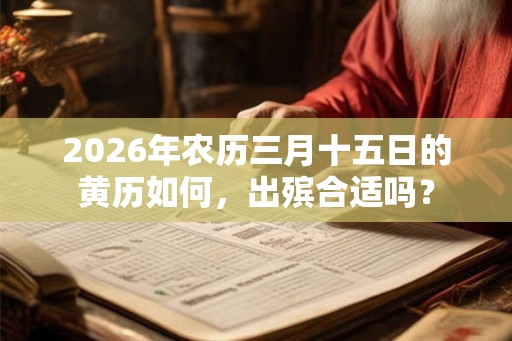 2026年农历三月十五日的黄历如何，出殡合适吗？