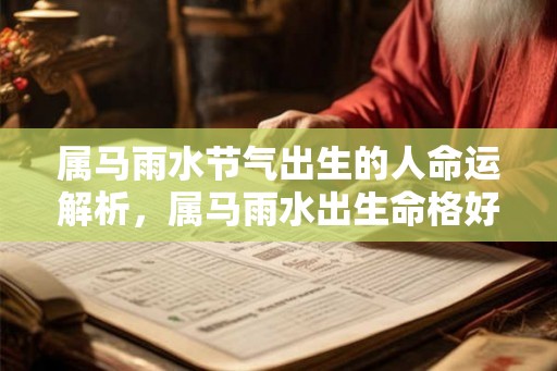 属马雨水节气出生的人命运解析，属马雨水出生命格好不好？