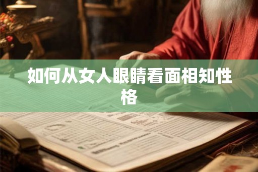 如何从女人眼睛看面相知性格