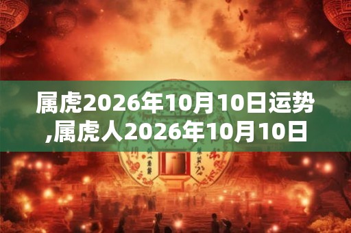 属虎2026年10月10日运势,属虎人2026年10月10日财运,生肖虎2026年10月10日运势