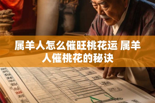 属羊人怎么催旺桃花运 属羊人催桃花的秘诀
