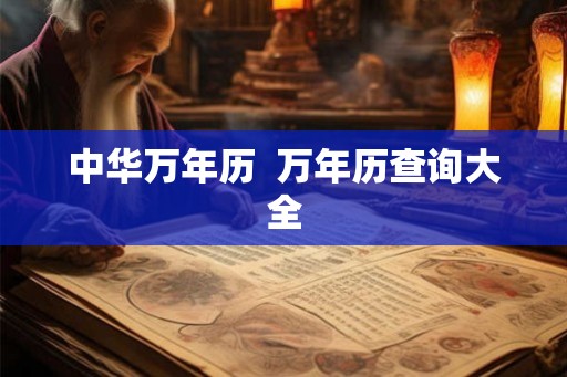 中华万年历  万年历查询大全